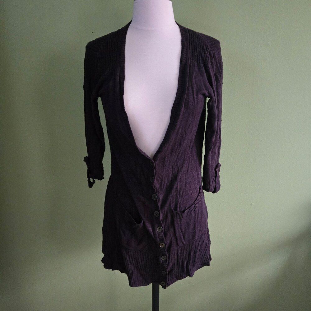 Lola Long Sleeve Brown Cardigan Size Large
